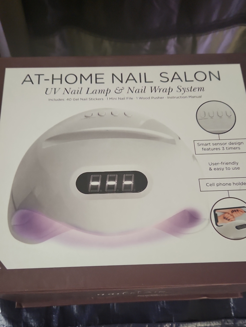At-Home UV Nail Lamp & Nail Wrap System
